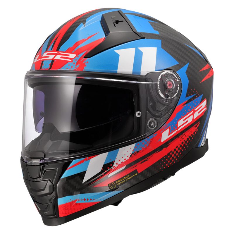 Кацига FF811 VECTOR II C TANTIC RED BLUE-06 LS2 - Image 1