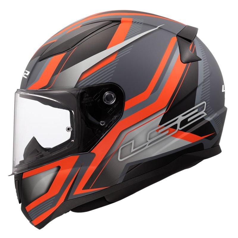 Кацига FF353 RAPID II FLITZ ORANGE GREY-06 LS2 - Image 2