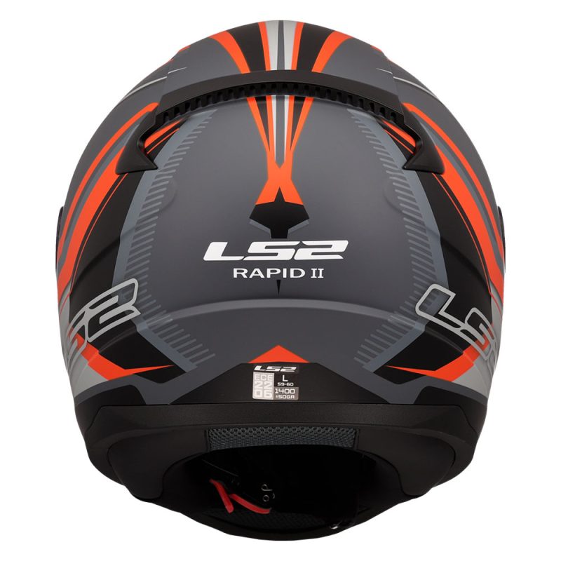 Кацига FF353 RAPID II FLITZ ORANGE GREY-06 LS2 - Image 4