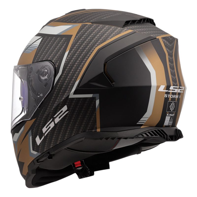 Кацига FF800 STORM II TRACKER BLACK GOLD-06 LS2 - Image 3