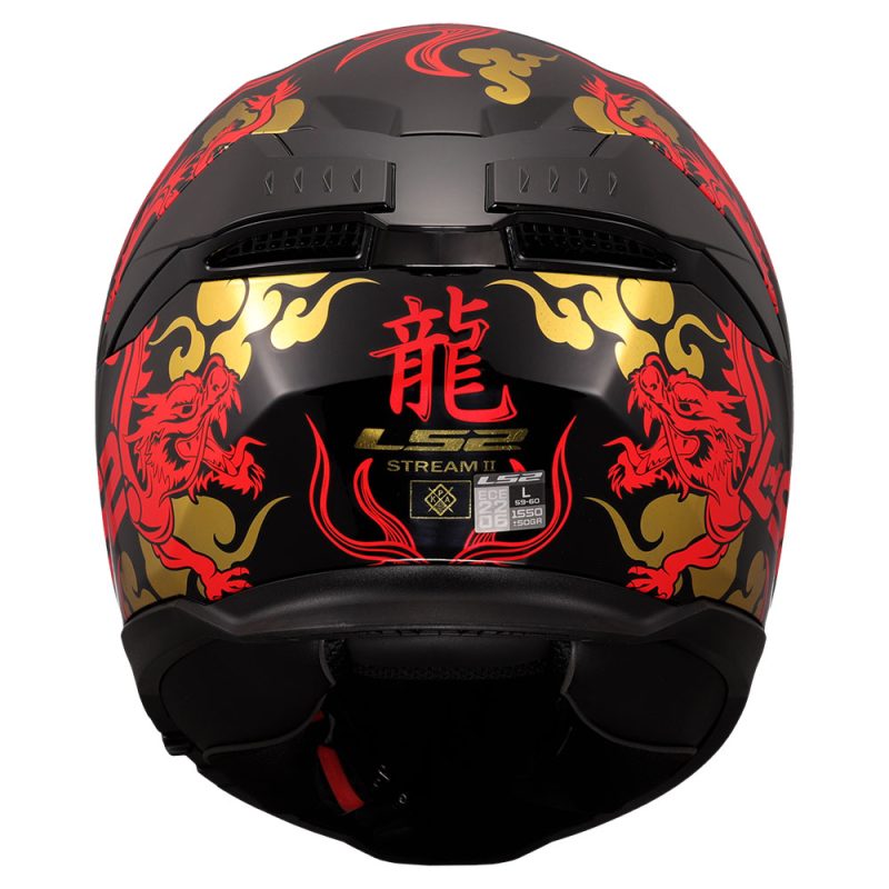 Кацига FF808 STREAM II DRAKO BLACK RED-06 LS2 - Image 4