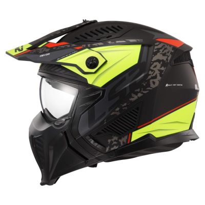 Кацига OF606 DRIFTER DEVOR M.BLACK H-V YELLOW-06 LS2 - Image 3